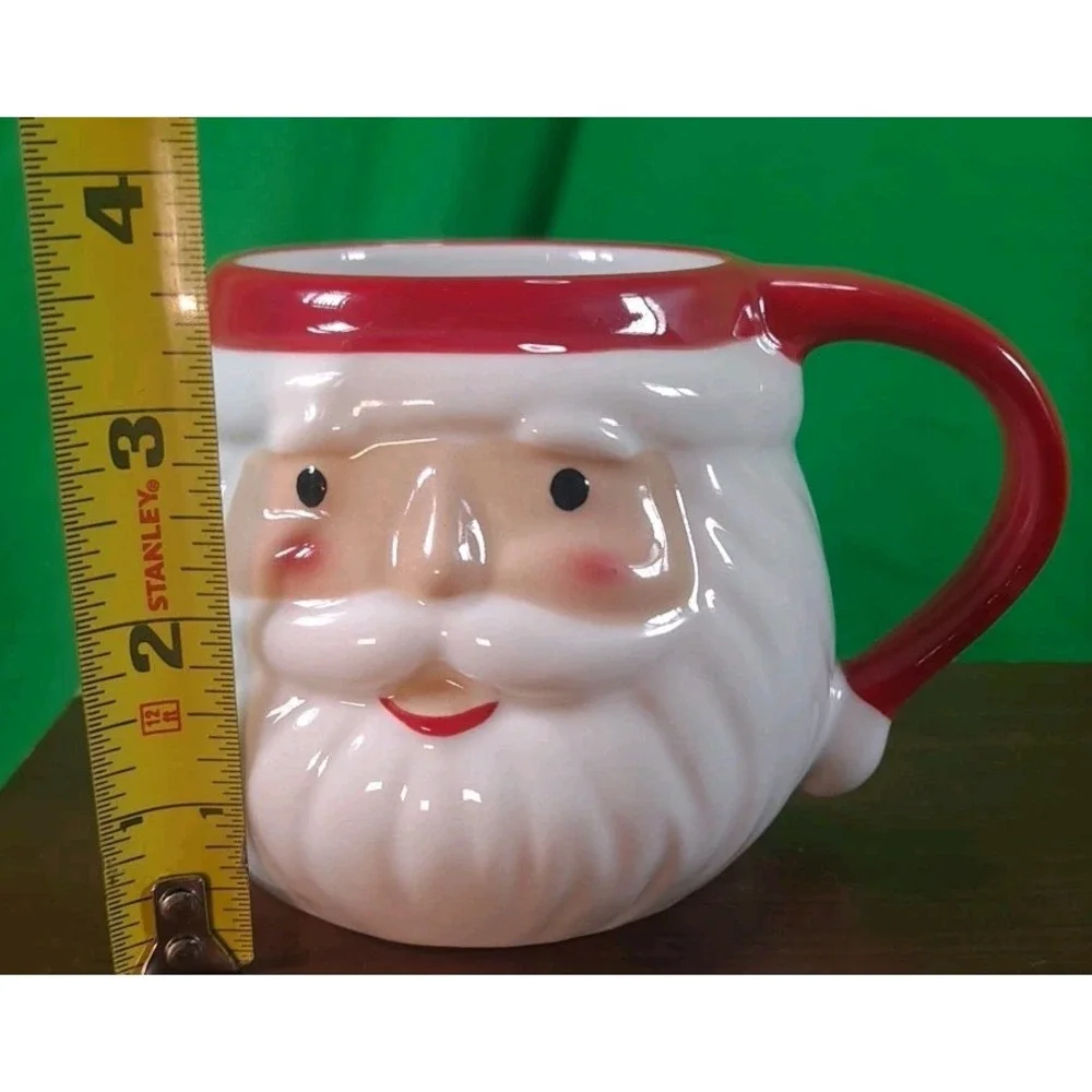 Santa‎ Claus Rosie Cheeks Face Figural Mug 17oz Target Wondershop Christmas 2024